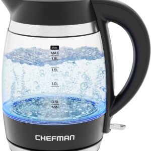 Chefman Electric Kettle, 1.8L 1500W, Hot Water Boiler