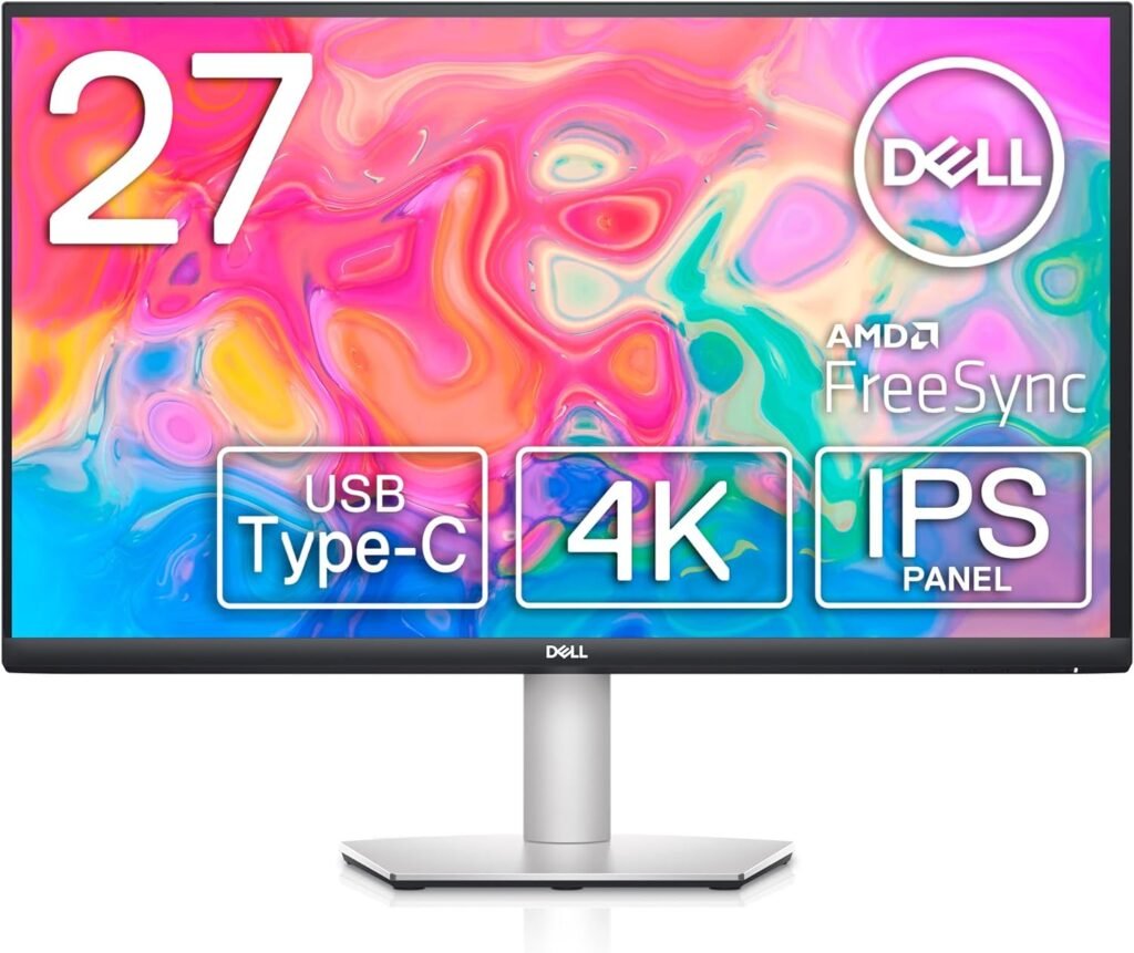 Dell S2722QC 27-inch 4K USB-C Monitor – UHD (3840 x 2160) Display