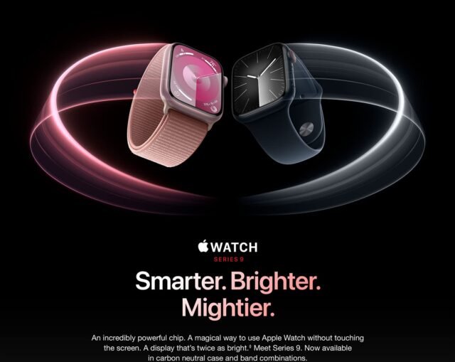 Apple Watch Series 9 [GPS 45mm] Smartwatch with Midnight Aluminum Case with Midnight Sport Loop One Size. Fitness Tracker, ECG Apps, Always-On Retina Display, Carbon Neutral