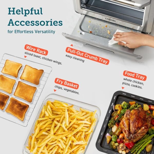 COSORI Smart 11-in-1 Air Fryer Toaster Oven Combo - Image 3