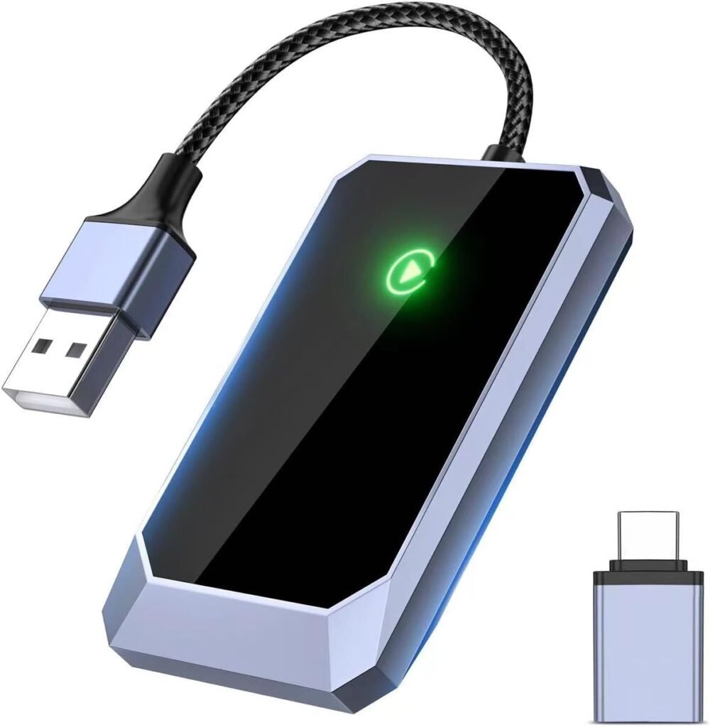 Wireless Carplay Adapter for iPhone, Wireless Control Plug & Play Carplay