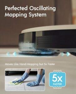yeedi vac 2 pro Robot Vacuum and Mop Combo,Powerful 3000Pa Suction with Oscillating Mopping, Advanced 3D Obstacle Avoidance,240min Runtime - Ideal for Carpet, Hard Floor Cleaning and Pets Family 