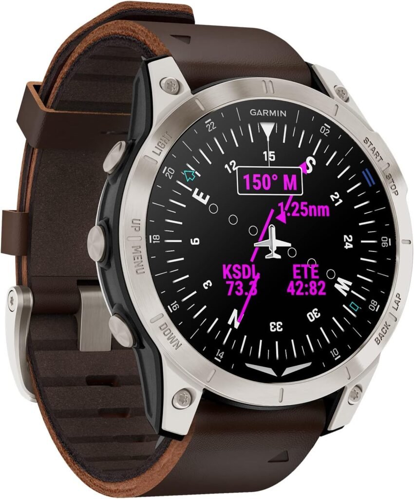 Garmin D2 Mach 1, Touchscreen Aviator Smartwatch with GPS Moving Map