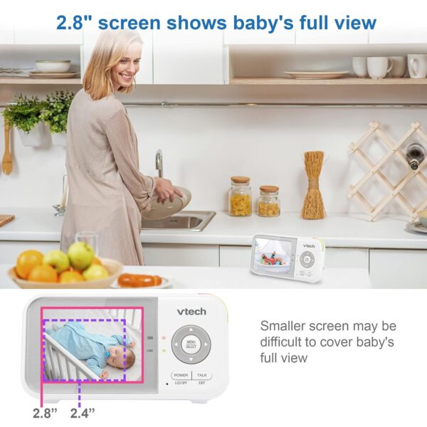 VTech VM923-2 Baby Monitor, 2.8”Screen - Image 3