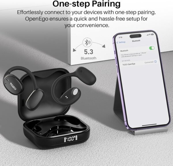 TOZO OpenEgo True Wireless Open Ear Headphone - Image 3