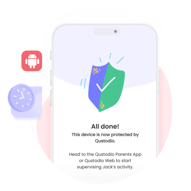 Qustodio Protected Device for Parental Control