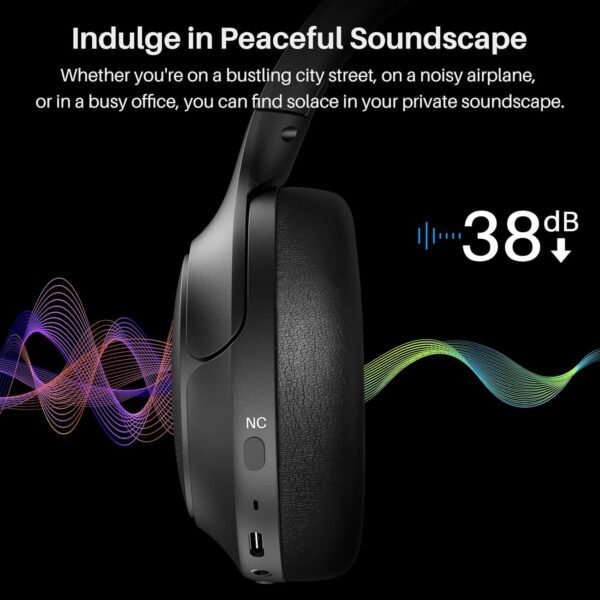 TOZO HT2 Hybrid Active Noise Cancelling Headphones - Image 2