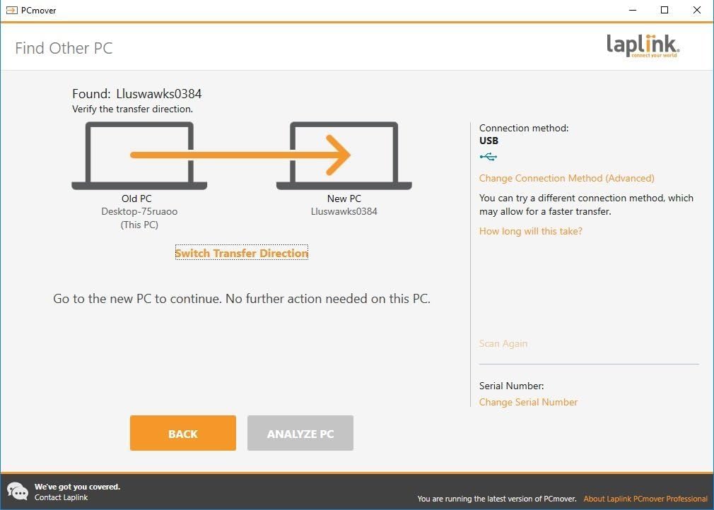 Laplink PCmover Ultimate 11 - Easily Transfer Files to New Computer - Efficient Migration of Applications from Old PC to a New PC - Data Transfer Software - With Optional Ethernet Cable - 1 License
