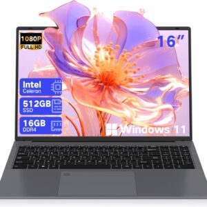 DERE 2024 Laptop 16”,16GB LPDDR4 512GB SSD