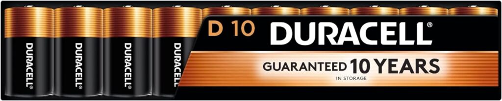 Duracell Coppertop D Alkaline Batteries, 10 Count 3 Duracell Coppertop D Alkaline Batteries