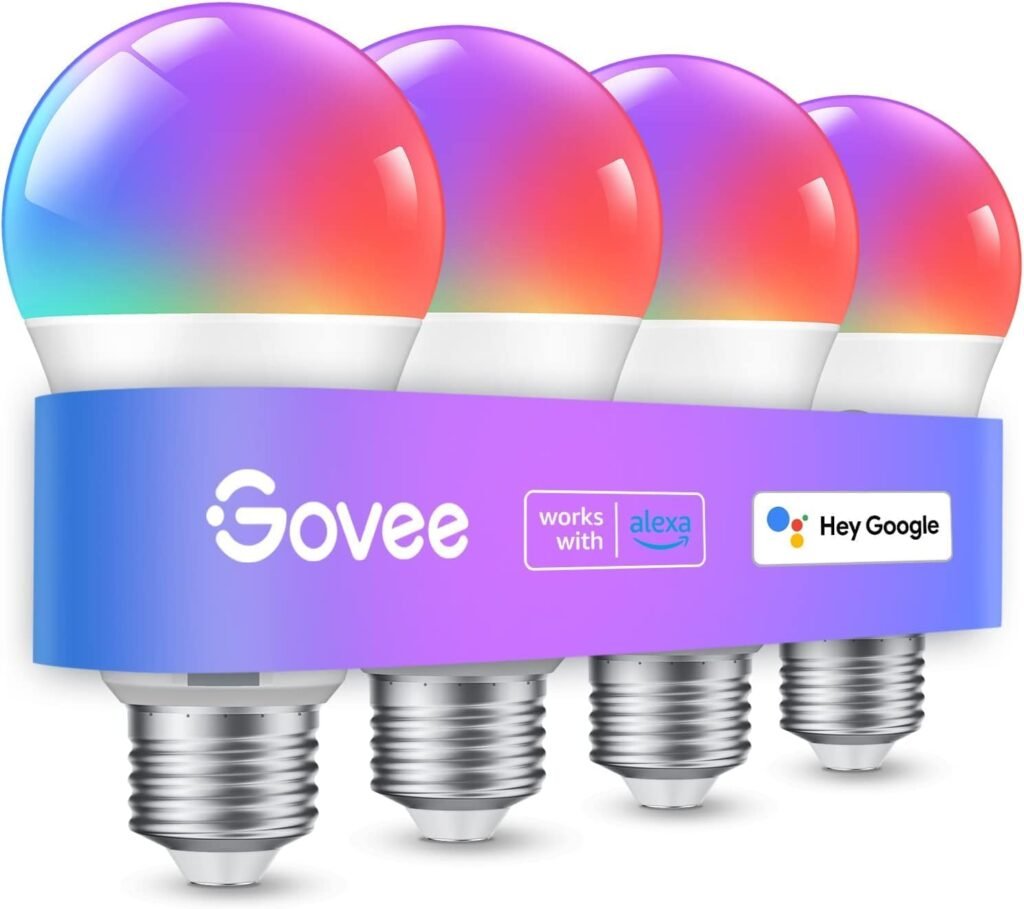 Govee Smart Light Bulbs, 4 Pack