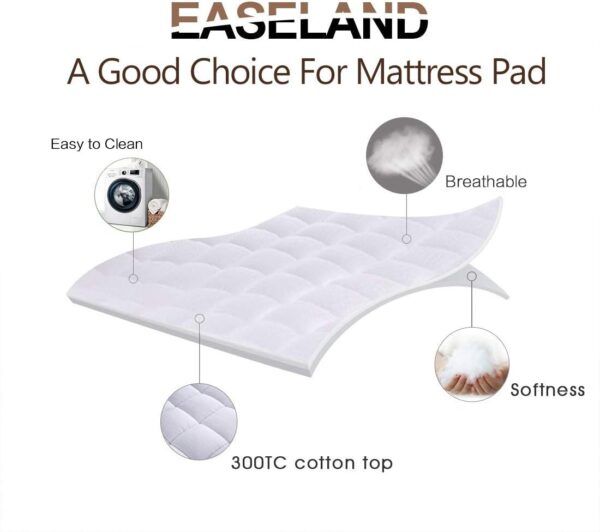 EASELAND King Size Mattress Pad - Image 2