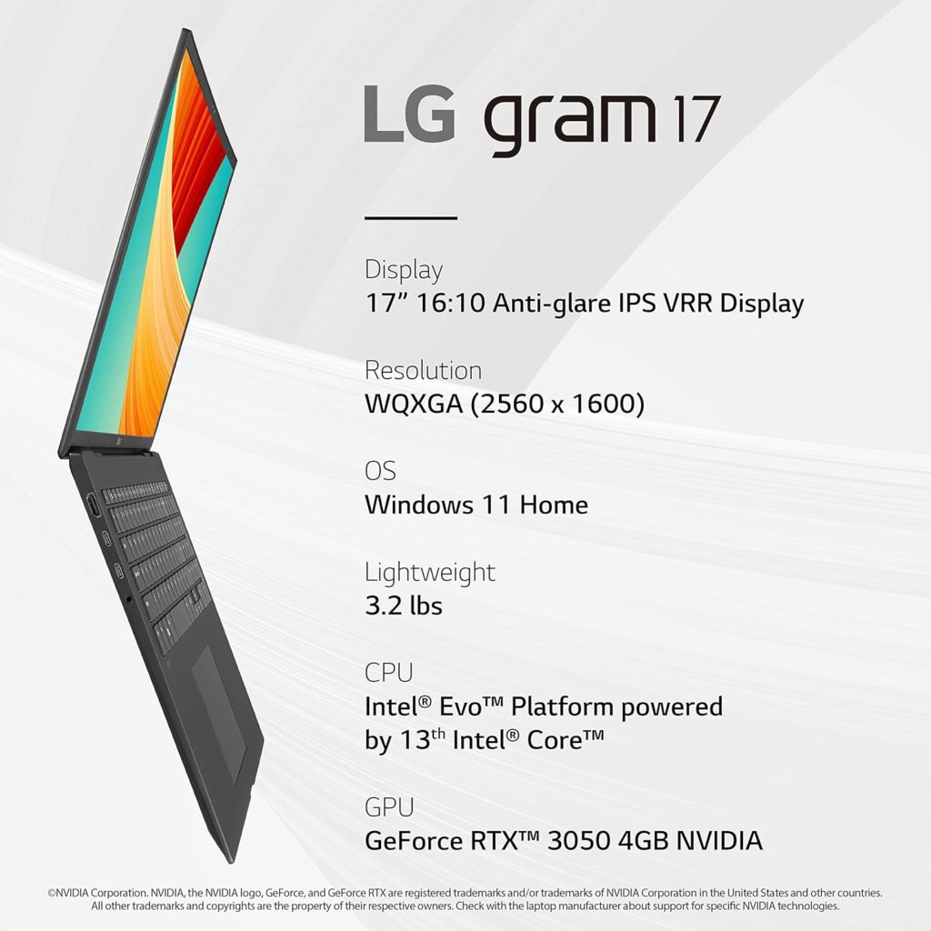 LG gram 17-inch Lightweight Laptop