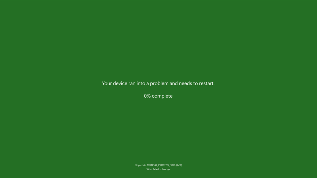Transformation of the Blue Screen of Death Error Message in Windows 11