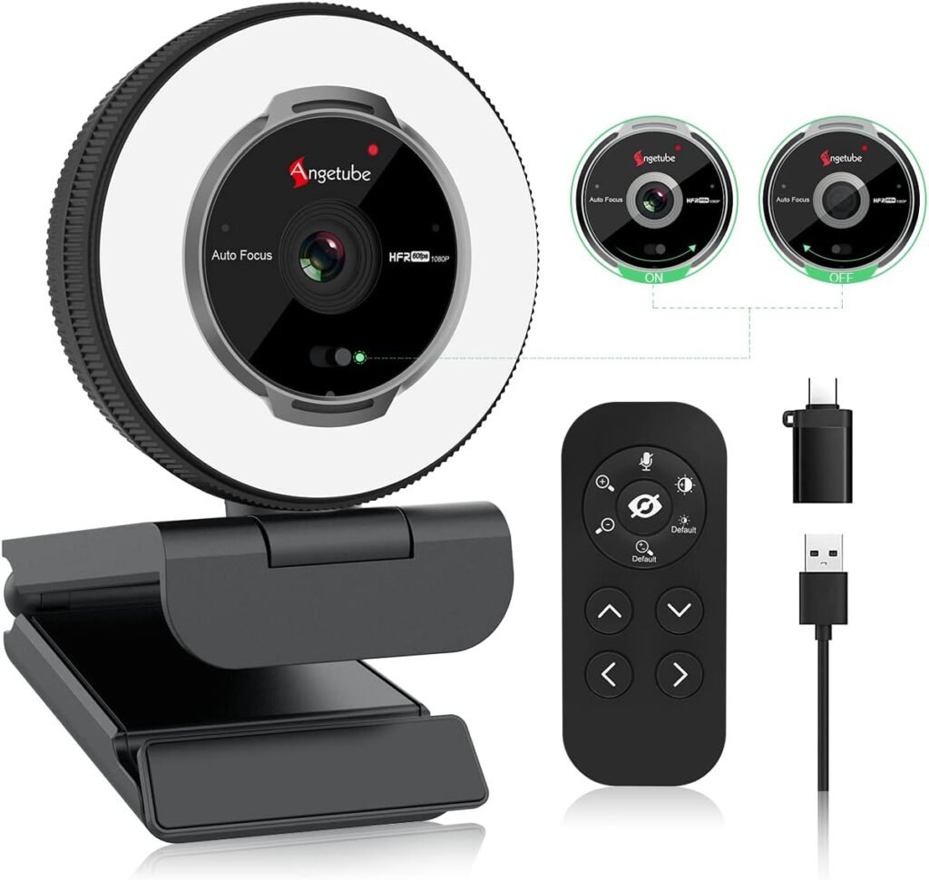Angetube Streaming Webcam with Microphone