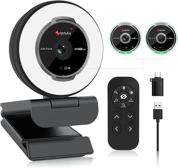 Angetube Streaming Webcam with Microphone
