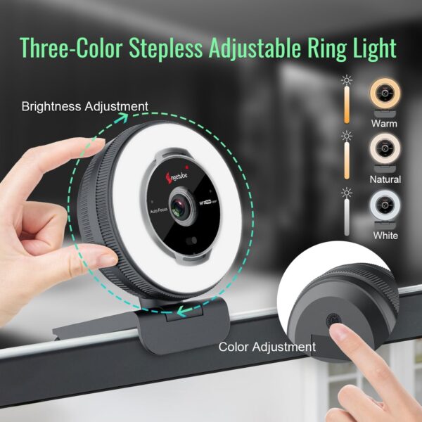 Angetube Streaming Webcam with Microphone - Image 2