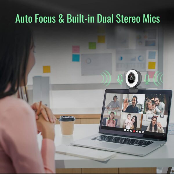 Angetube Streaming Webcam with Microphone - Image 3