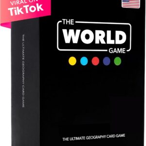 The World Game - Geography Card Game 8-12 with Map