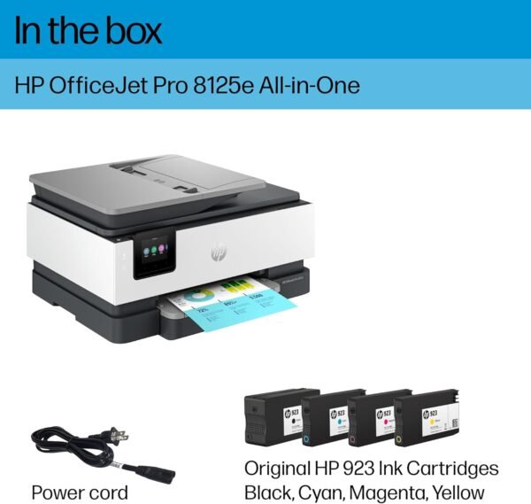 HP OfficeJet Pro 8125e Wireless Color Inkjet Printer - Image 2
