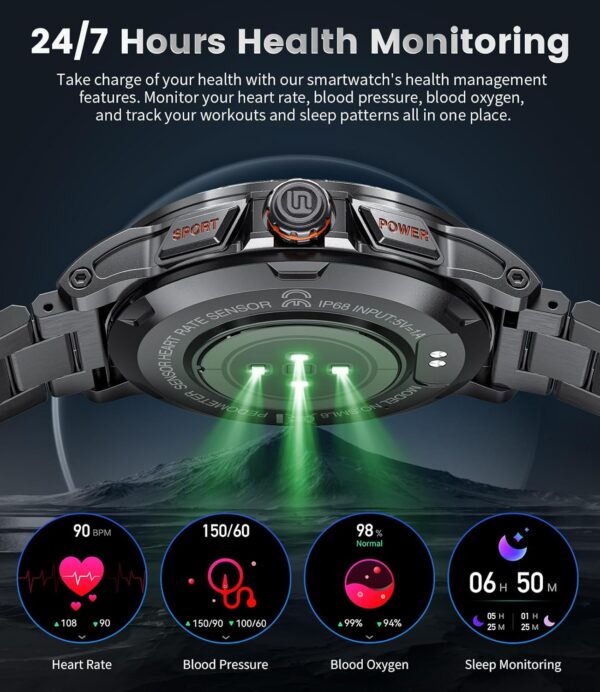 SUNKTA Military Smartwatch for Men - Image 3