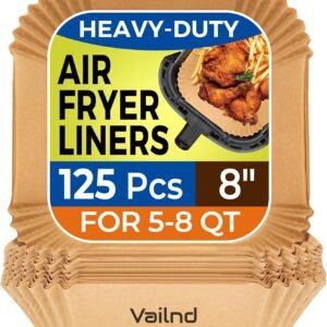 Air Fryer Paper Liners, 125Pcs Parchment Paper