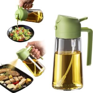 TrendPlain 16oz/470ml Glass Olive Oil Sprayer for Cooking
