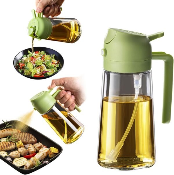 TrendPlain 16oz/470ml Glass Olive Oil Sprayer for Cooking