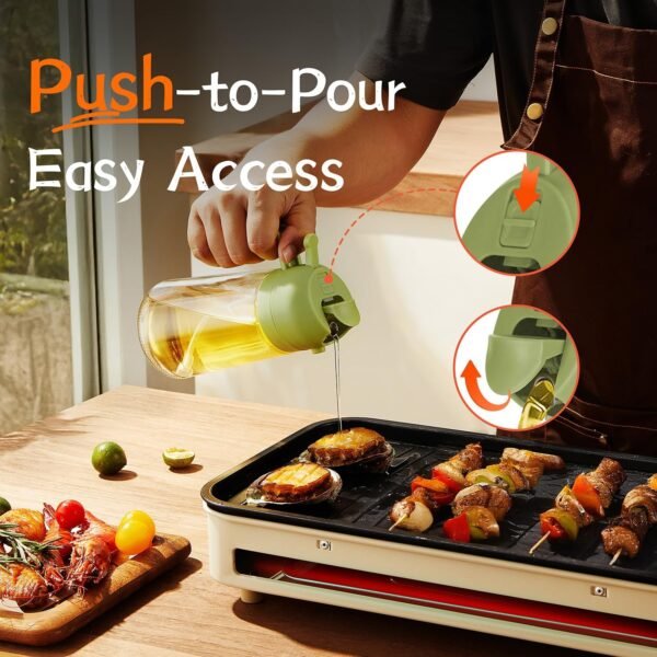 TrendPlain 16oz/470ml Glass Olive Oil Sprayer for Cooking - Image 2