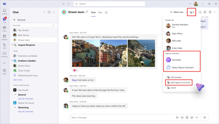 Microsoft Teams Add Agents and Bots in Current Conversations for Seamless AI Integration