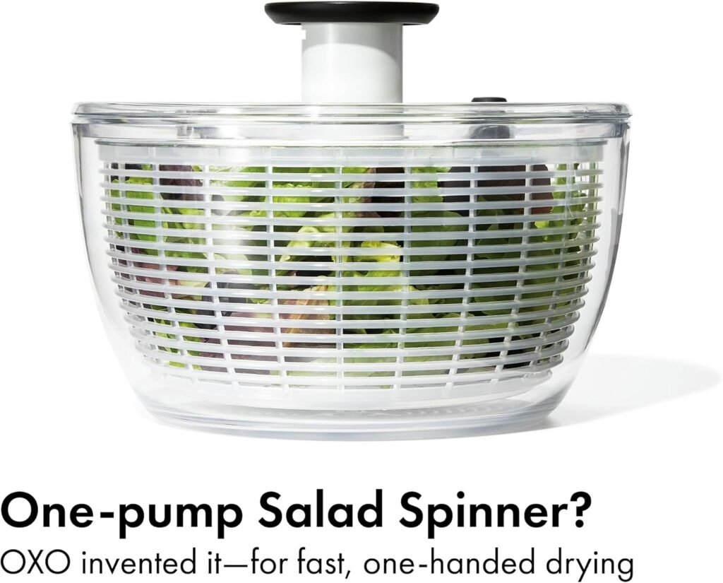 OXO Good Grips Salad Spinner, Fruit Washer and Lettuce Spinner 20 OXO Good Grips Salad Spinner, Fruit Washer and Lettuce Spinner