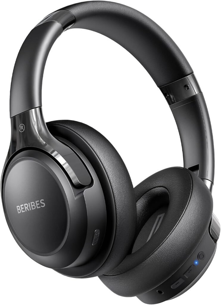 BERIBES Bluetooth Headphones Over Ear, 65H Playtime