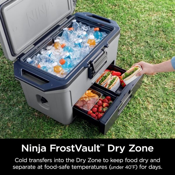 Ninja FB151GY FrostVault 50qt Hard Cooler with Dry Zone - Image 2