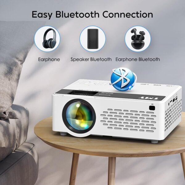 TMY Mini Projector with Screen, 1080P Full HD - Image 2