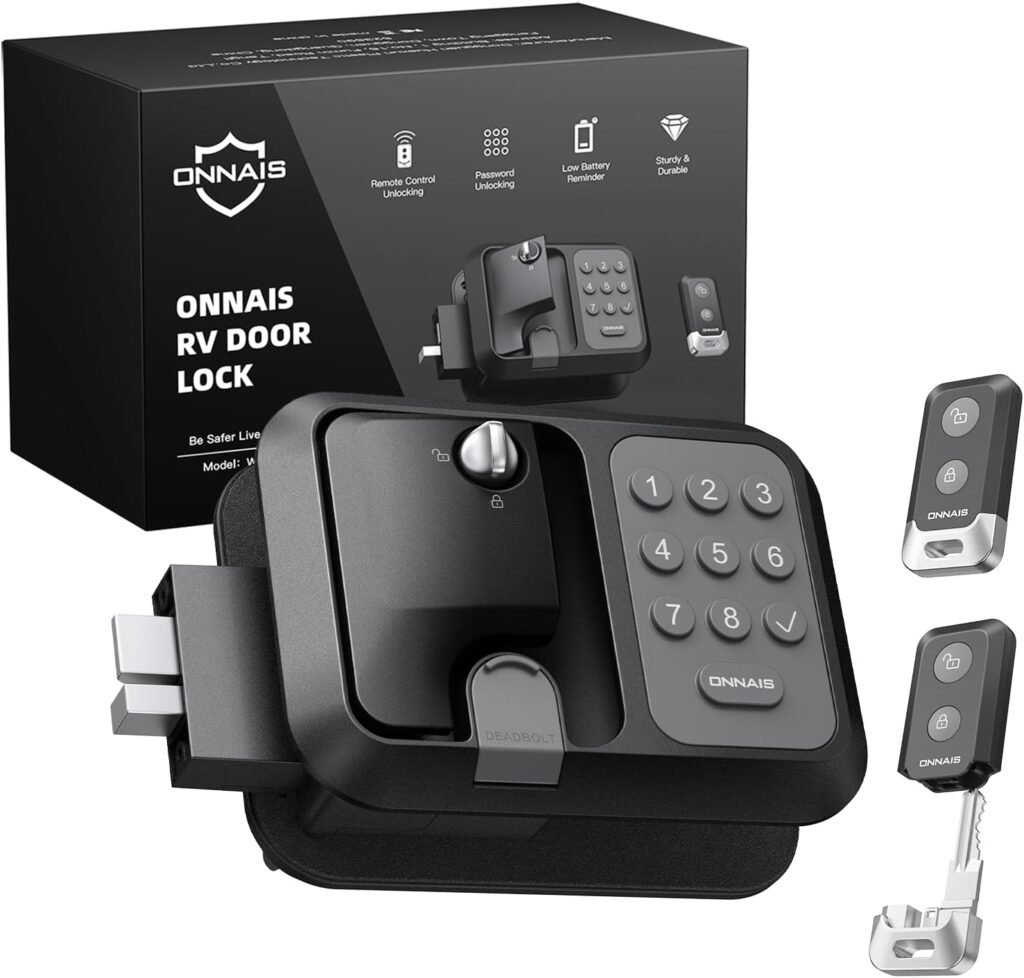 ONNAIS RV Door Lock for Keyless Entry with Password & Remote