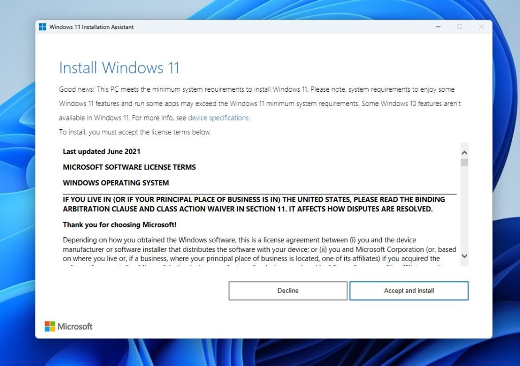 Windows 11 Media Creation Tool 23H2 note
