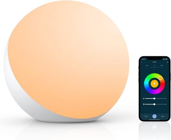 Hifree Smart Table Lamp, Dimmable Desk Lamp with App/Voice