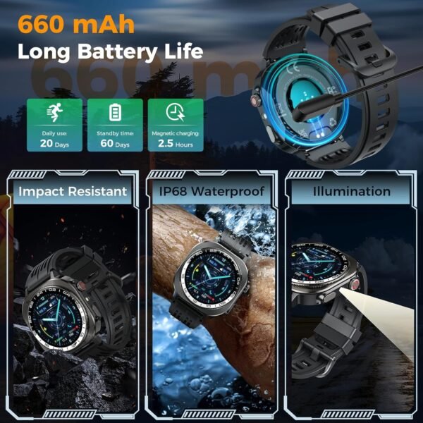Soudorv Y10 Smartwatch AMOLED 3D 1.43" for Men Women - Image 3