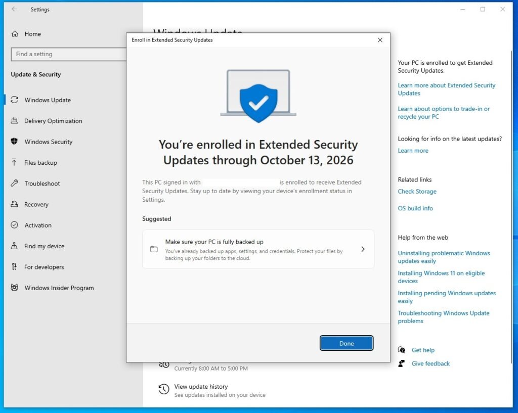 Windows 10 ESU provides a paid safety net as Microsoft ends support