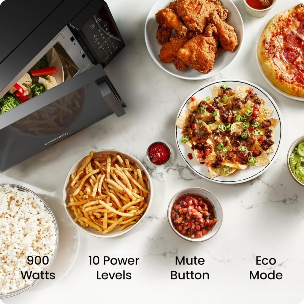 Chefman Countertop Microwave Oven with 10 Power Levels 3 Chefman Countertop Microwave Oven