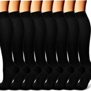 CHARMKING Compression Socks for Women & Men (8 Pairs)