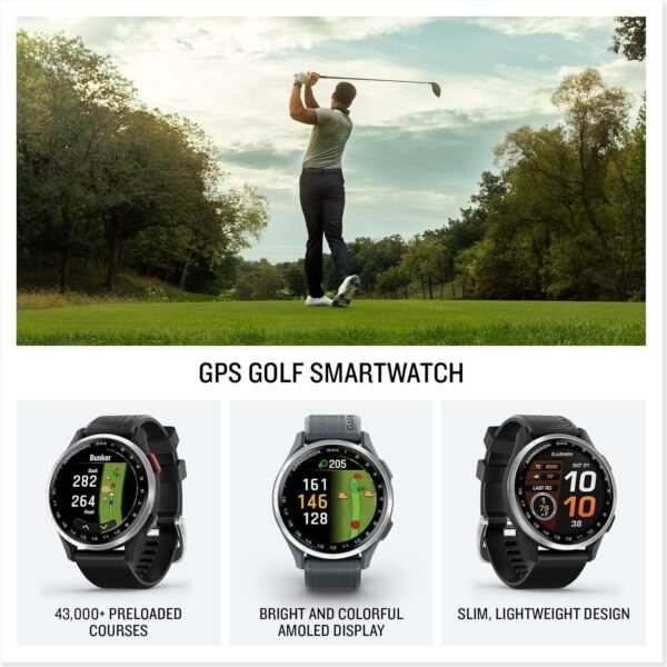 Garmin Approach S44, Essential Golf GPS Smartwatch - Image 2