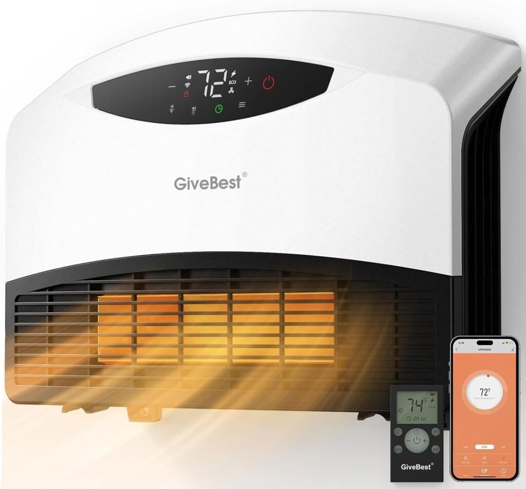 GiveBest Electric Wall Heater with WiFi and Remote Control