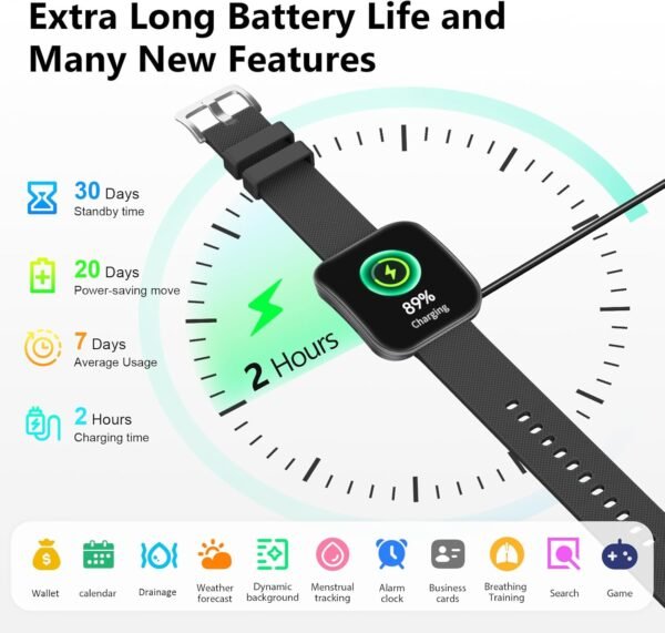 MFVLP A7 Smartwatch for Men Women - Image 3