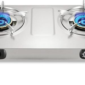 Propane Stove 2 Burner Gas Stove Top, 27200 BTU