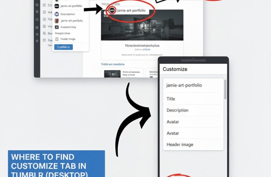 Where to Find Customize Tab in Tumblr