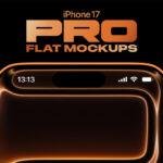 Free iPhone 17 Pro Mockups for Figma