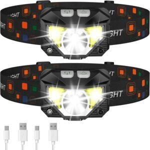 LHKNL Headlamp Flashlight 2-Pack