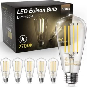 TJOY Edison Light Bulbs 60W Equivalent