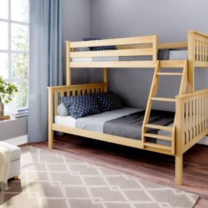 Max & Lily Bunk Bed Twin Over Full Size with Ladder